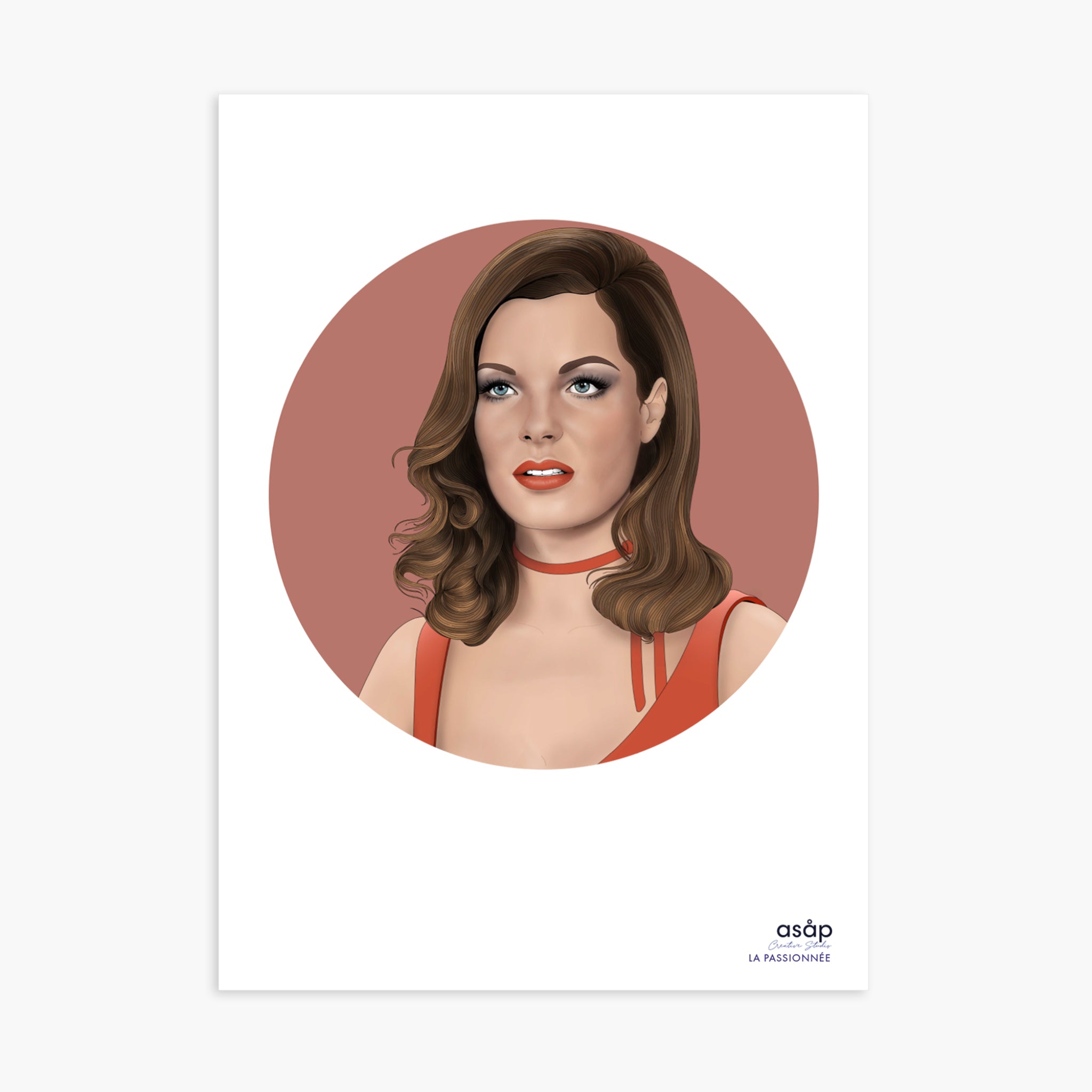 CARTE A5 - LA PASSIONNÉE