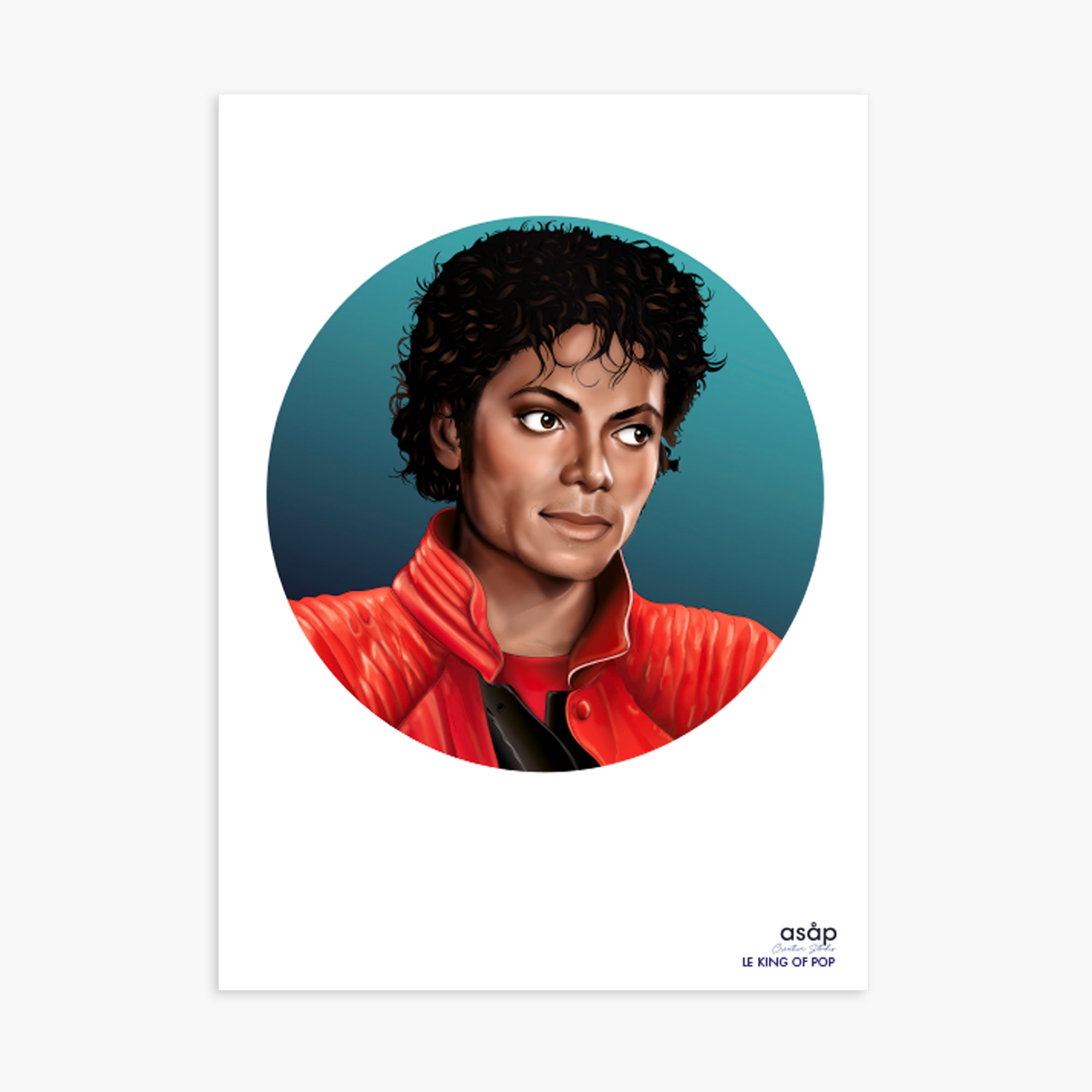CARTE A5 - LE KING OF POP