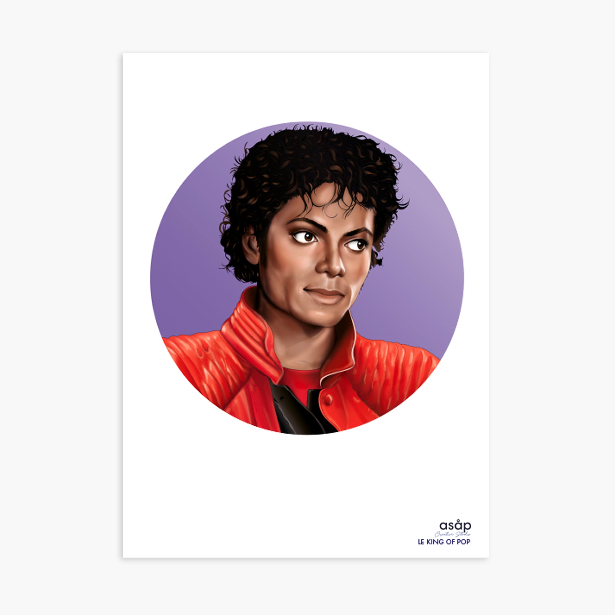 CARTE A5 - LE KING OF POP