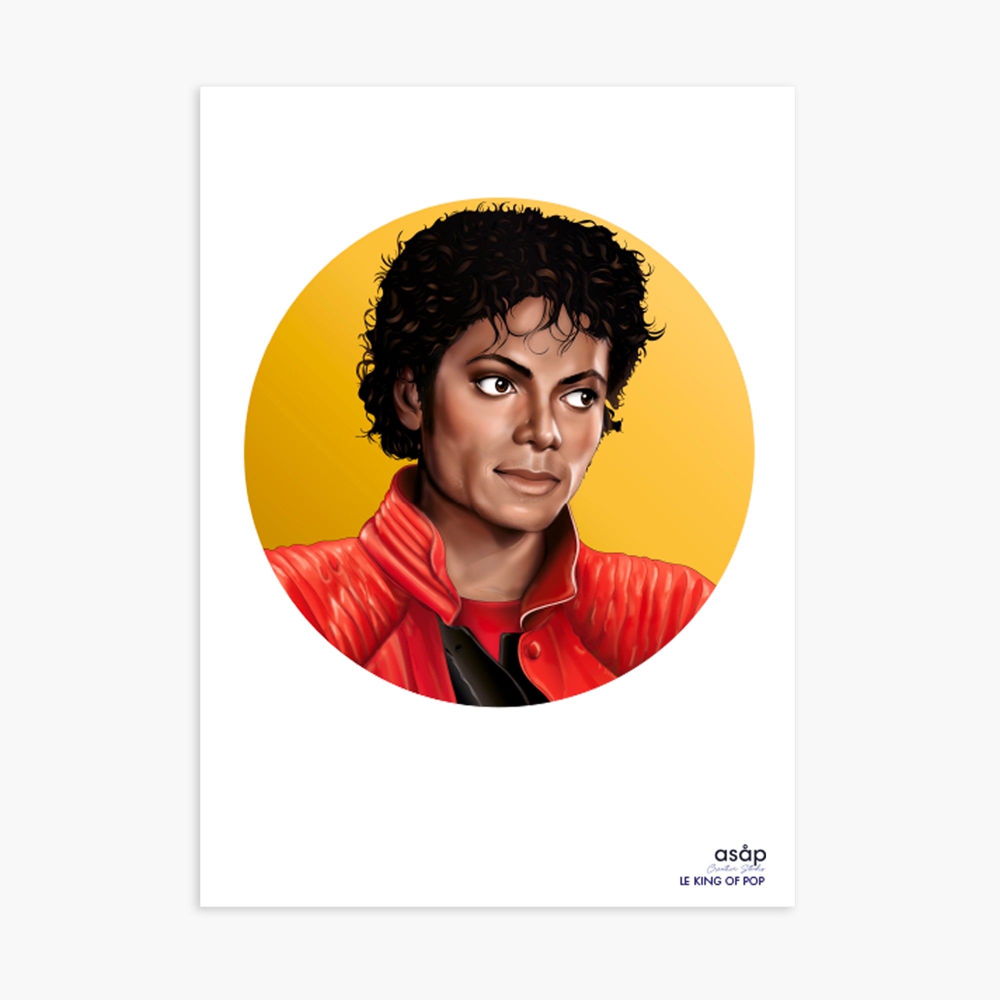 CARTE A5 - LE KING OF POP