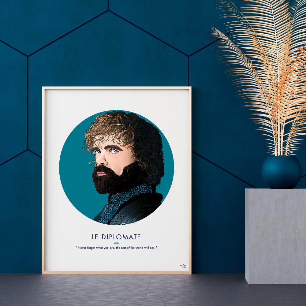 Affiche ASAP Tyrion Lannister Bleu