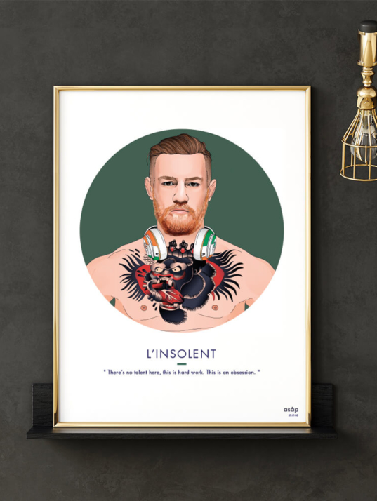 Affiche ASAP Conor McGregor MMA UFC Vert