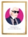 ASAP Karl Lagerfeld Rose Quote Poster Gold Frame